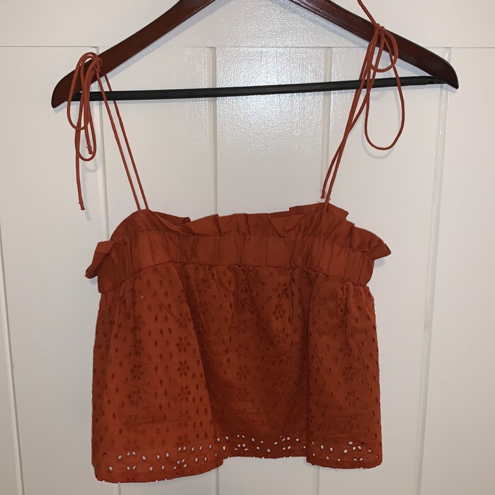Lace Ruffle Tank